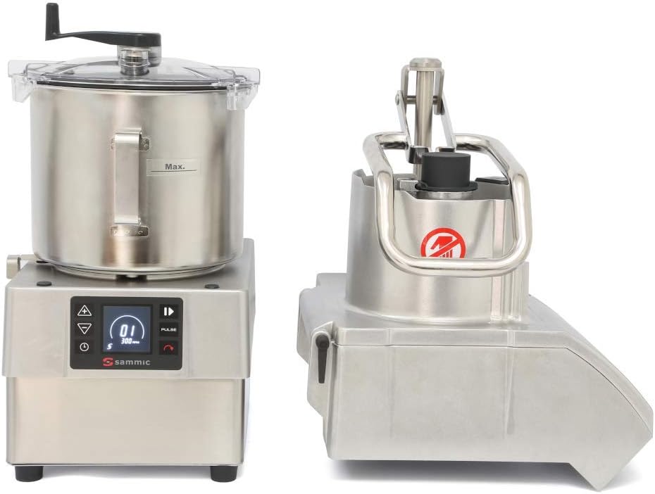 Sammic CK-48V Electric Combi Vegetable Prep & Food Processor with 8 Liter Bowl (Up to 400/1300 lbs Capacity Per Hour)