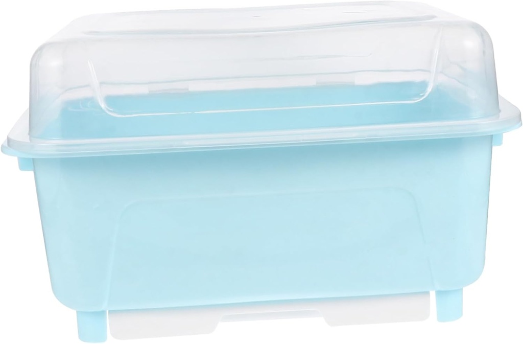 GLEAVI Tableware Storage Box with -Friendly Cutlery Draining Rack for Kitchen Utensils Capacity Organizer for Chopsticks Spoons Forks and Bowls