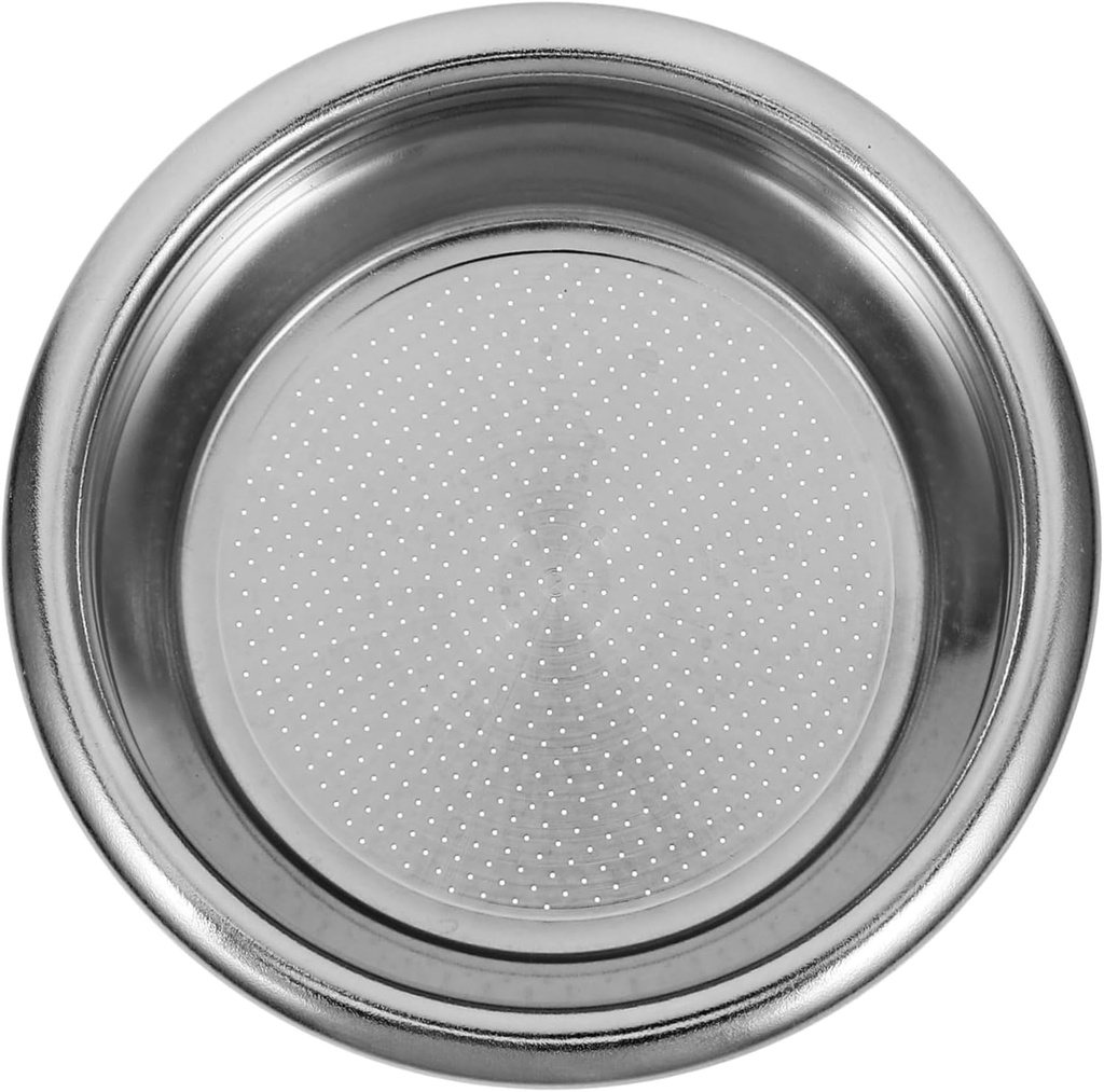 Amosfun Stainless Steel Espresso Machine Filter Cup Reusable Strainer for Coffee Tea Brewing Material Elegant Design for Home Use