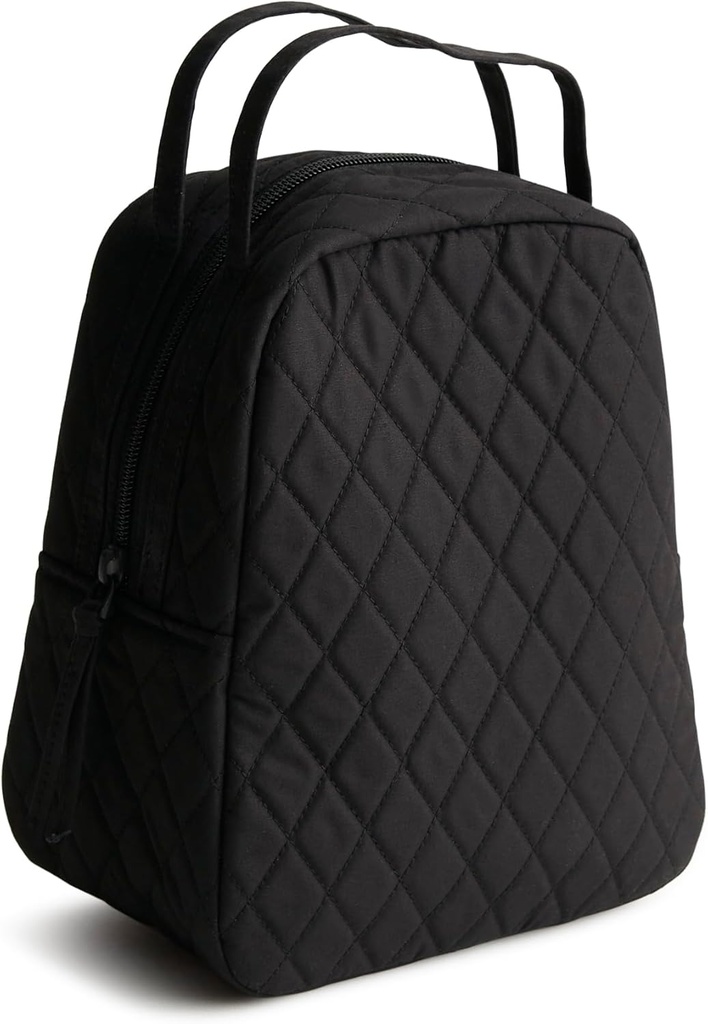 Vera Bradley Women's Premium Cotton Lunch Bag, Moonless Night, One Size