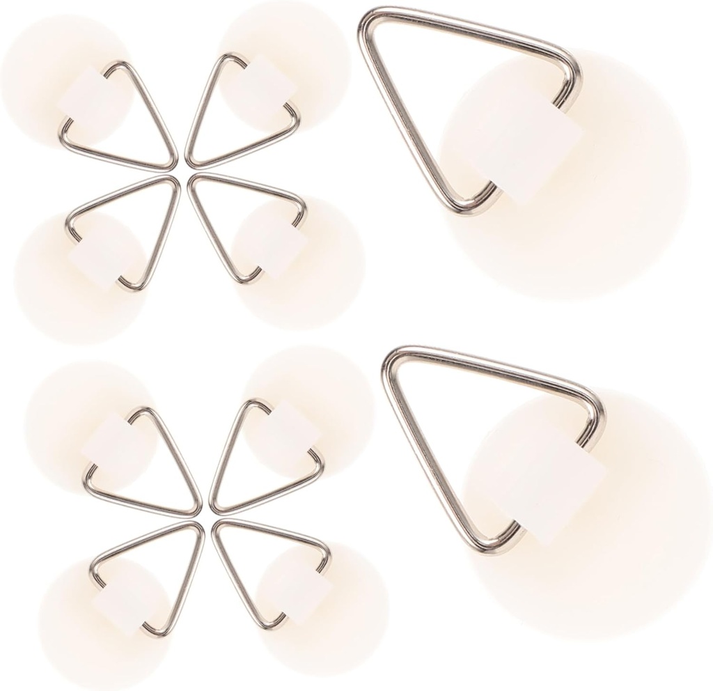 Homoyoyo 50pcs Invisible Plate Hangers Adhesive Hooks for Wall Display Decorative Plate Holders with Strong Adhesive for Ceramics Trays and Artworks Space-Saving Design