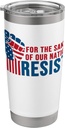 For The Sake Of Our Nation Resist Patriotic Fist USA flag Stainless Steel Insulated Tumbler