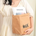 Washable Grocery Bag Heavy-Duty Paper Bag Flower Pot Reusable Store Produce Kraft Paper Shopping Bag