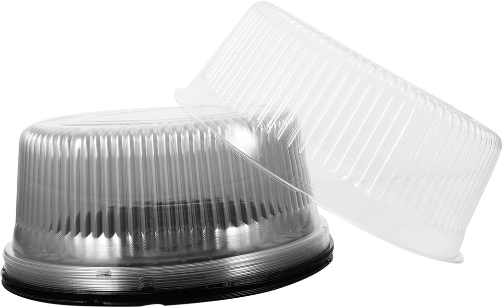 Garneck 10pcs Clear Cake Box Birthday Packing Box for Bakery Home Use Delicate Cake Carrier for Safe Transport Display for Sweets Cookies Treats