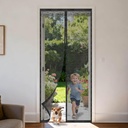 Magnetic Screen Door Mesh Screen Doors with Magnets Pet Friendly 32" x 80" Reinforced Magnet Screens for Doorways Mesh Screen Doors for Front Door Scratch-Resistant Bug Net for Door to Keep Bugs Out