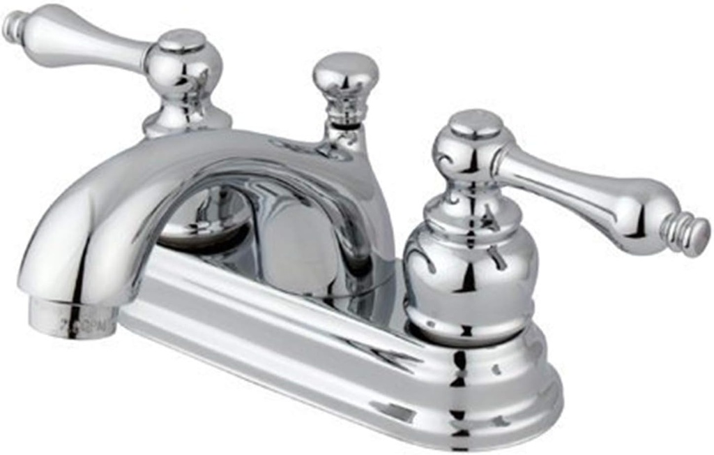 Kingston Brass GKB2601AL Vintage 4-inch Centerset Lavatory Faucet with Retail Pop-up, Chrome