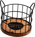 Metal Wire Coffee Pod Storage Basket for Coffee Bar Accessory Organizer Pod Container