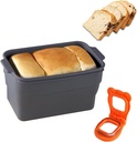2Pcs,Baking Set,Cookie Cutters,Bread Box,Sandwich Cutter,Bread Pans for Homemade Bread,Bread Pan Silicone Foldable with Lid,Bread Pans for Baking Temperature Resistance -40℃to230,Reusable baking tools