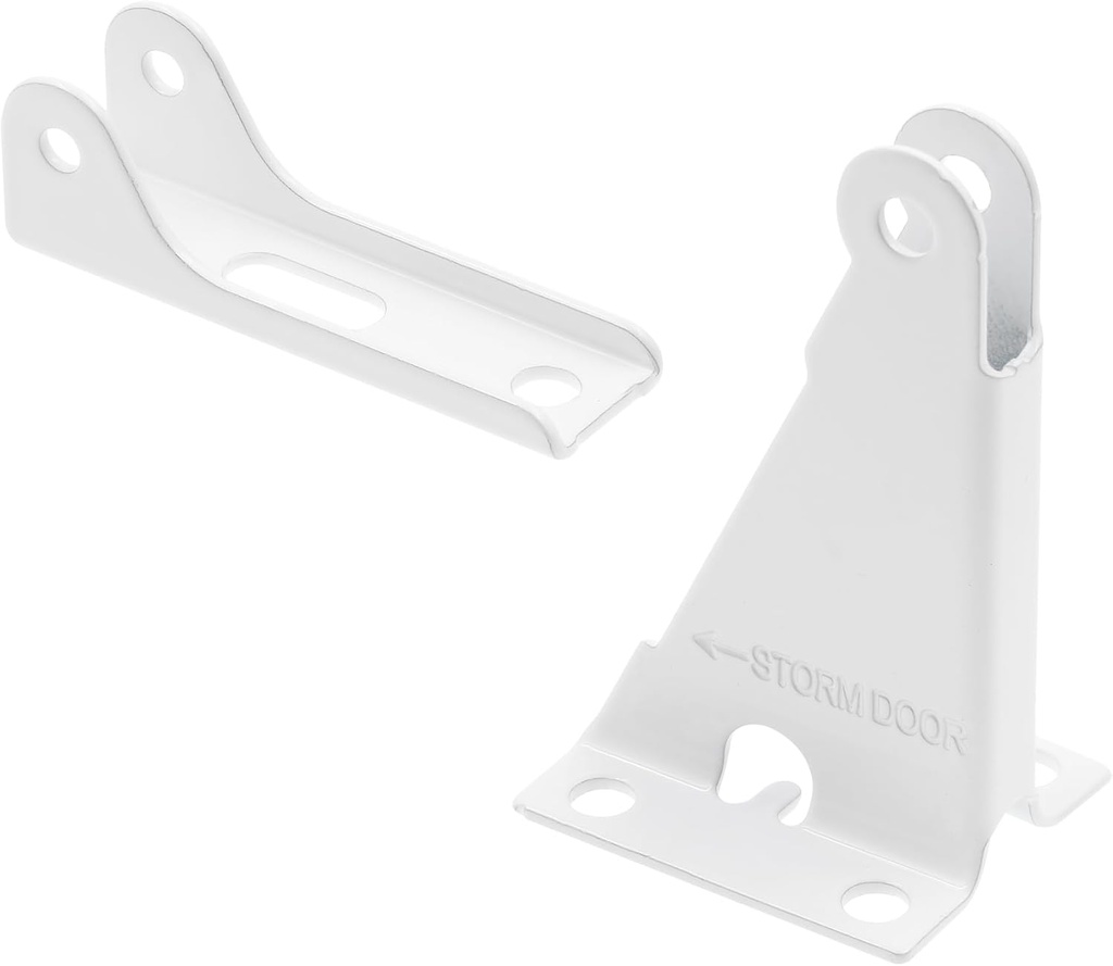 Prime-Line K 55602 Storm and Screen Door Closer Jamb Bracket Repair Kit, White (Single Pack)