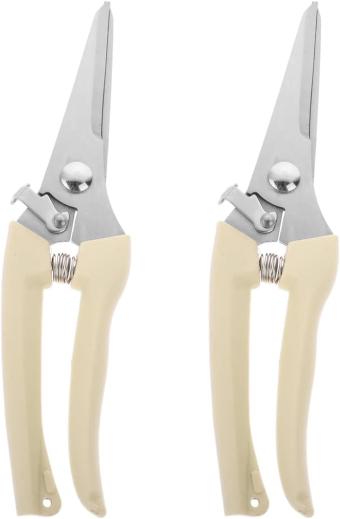 Professional Pruning Shears-Stainless Steel Garden Scissors with Safety Lock&Non-Slip Grips for Branch Cutting, Fruit Tree Trimming, Bonsai&Plant Care(2)