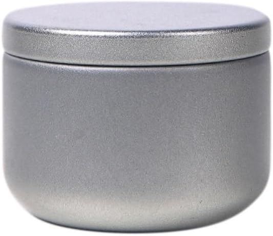 SONGCHAO Sugar Jar Bulk Tea Storage Container Can Portable Small Round Tin Can Empty Can Single Can Kitchen Storage Can Tea Set Tea Canister(A)