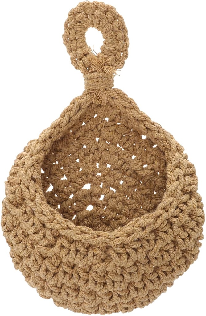 Macrame Hanging Vegetable Basket Wall Baskets Kitchen Fruit Hammock Woven Rope Hanging Decorative Storage for Kitchen