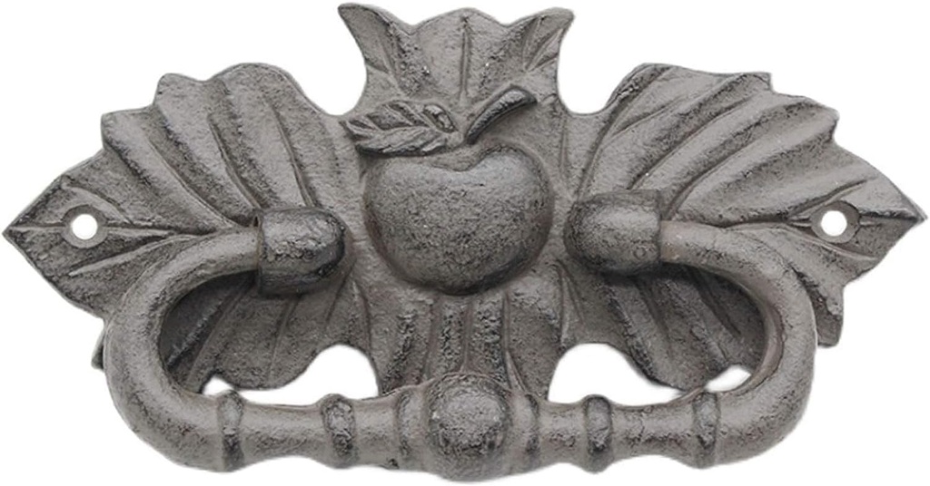 Door Knocker, Door Knocker Small Door Handle, Retro Front Gate Pull Ring | Solid Cast Iron Cupboard Knockers | Lovely Decor Wall Gate Knocker, for Farmhouse/Garden