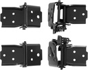 Upper and Lower Pair Door Hinge Compatible with 1968-1972 Chevrolet Chevelle El Camino Pontiac GTO Oldsmobile Cutlass Buick Skylark Steel Powder Coated 4Pcs