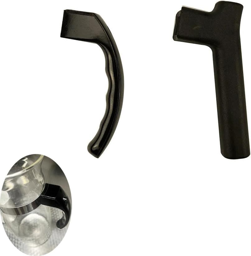 2 Pack Coffee Maker Handle Replacement Open Type Grip for Coffee Percolator Pot French Press Glass Teapot Stovetop Water Boiler Electric Kettle Steam Spray Tea Maker Brew Beaker