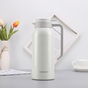 Electric Kettle Insulated Bottle Home Stainless Steel Hot Water Pot Kettle Coffee Tea Insulation Office Thermal Warm Bottles Tea Kettle/White/1500Ml