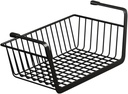 Kitchen Storage Rack under Cabinet Hanging Basket Sturdy Carbon Steel Organizer