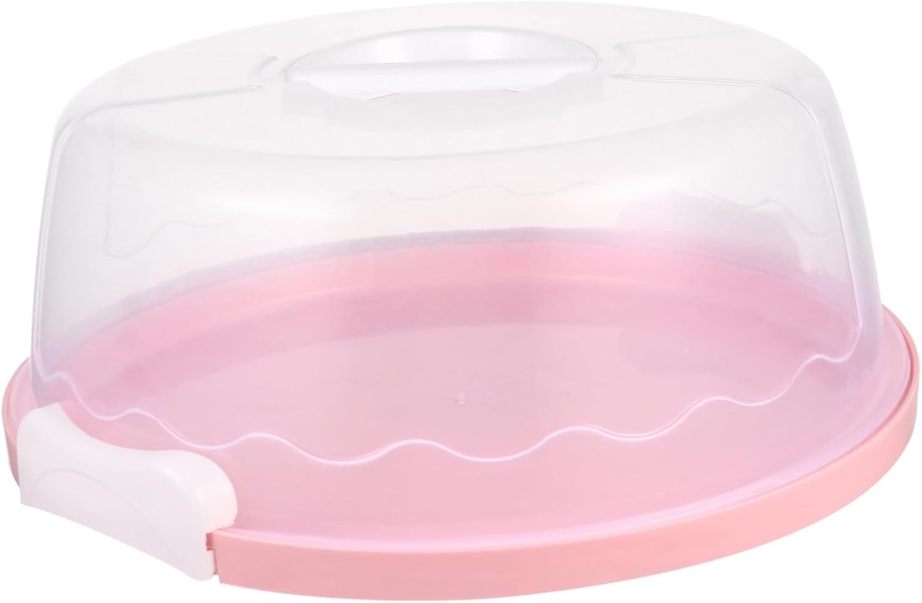 1Pc Transparent Cake Box Portable Cake Carrier for Birthday Cakes Reusable Leak Design for Cakes
