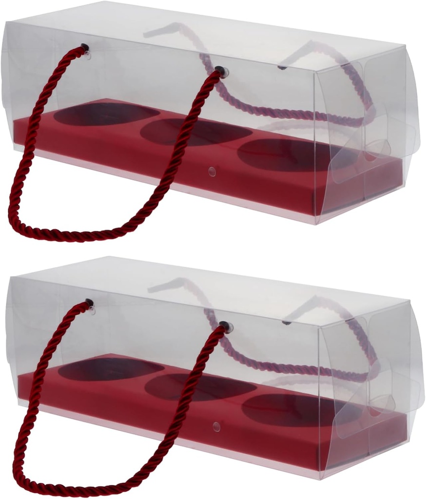 ABOOFAN 10Pcs Transparent Pet Egg Yolk Puff Packing Boxes with Sealing Design for Bakery Food Containers for Cookies Biscuits Desserts Suitable for Kitchen and Party Use