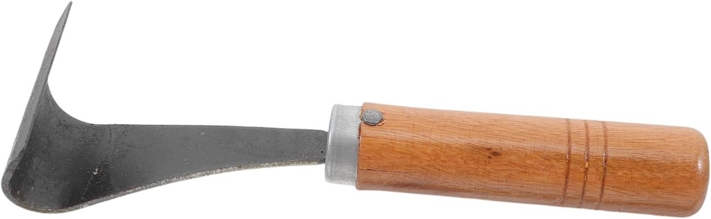 Kisangel Metal Bark Scraper Tool for Tree Bark Removal Ergonomic Design Hand-Forged Metal Efficient Debarking Tool for Gardening and Landscaping