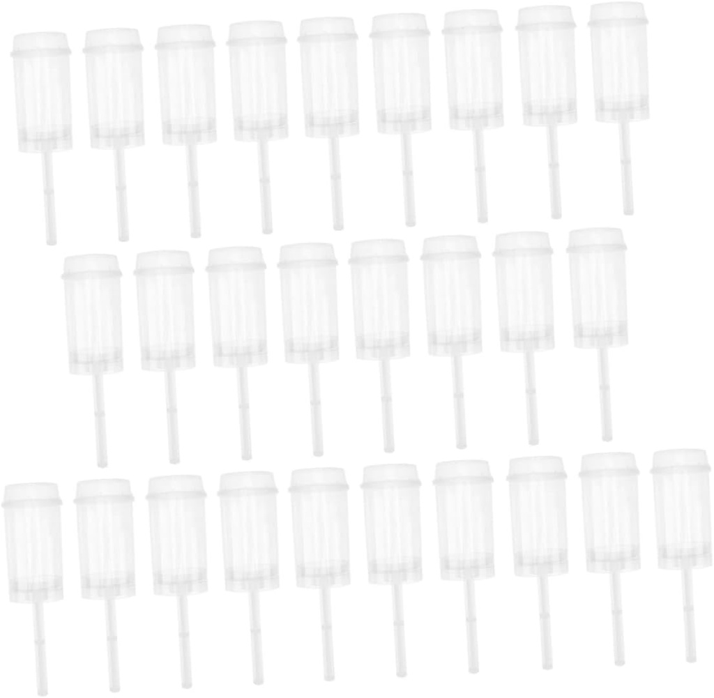 ABOOFAN 40pcs Push Cake Tubes Colorful Cake Holders for Home Use Easy Push Design for Desserts Suitable for Parties and Celebrations