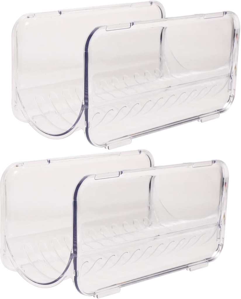 PRETYZOOM 2pcs Stackable Plastic Bottle Organizer Rack for Kitchen Cabinet Water Bottle Storage Stand Multi-Layer Design for Insulated Cups and Tumblers