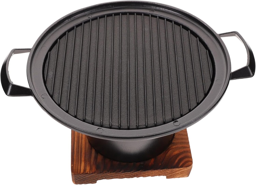 VICASKY Portable Non Stick Mini Bbq Grill for People Indoor and Outdoor Tabletop Barbecue Stove with Oil Drainage Tray Lightweight and Easy to Clean Home Bbq Tool for Camping and Family