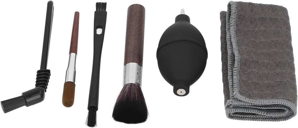 Brush, Coffee Brush Brushes, Air Blower and Towel 6pcs Coffee Machine Brush Set for Baking Or Tea Sets