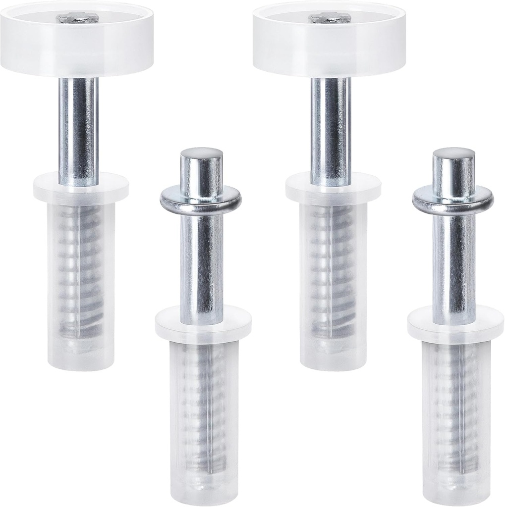 4 Pcs Bi-Fold Door Top Roller Guide Wheel and Top Pivot,Spring Loaded Bifold Door Hardware Kit,Bifold Closet Door Repair Kit for Folding Pocket Door Accordion Door Barn Door