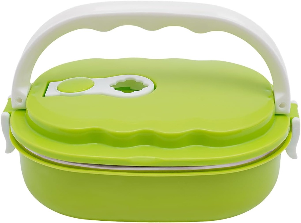 DYNAMI Stainless Steel Lunch Box Bento Box,Portable Food Container Leakproof Thermal Bento Lunch Box for Office Work for Adults Men Women (Green)
