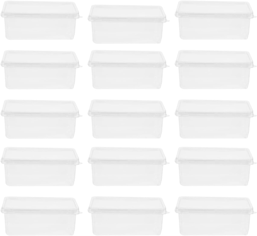 Cabilock Tiramisu Box - 20Pcs Clear Cake Boxes with Lids Food-Grade Plastic Mousse Cake Containers for Party Favors and Desserts - 11X7X4.5Cm