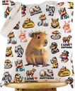 KEYCHIN Capybara Canvas Tote Bag Capybara Lover Gifts Capybaras Animal Lover Reusable Grocery Bag Nappybara Themed Gifts