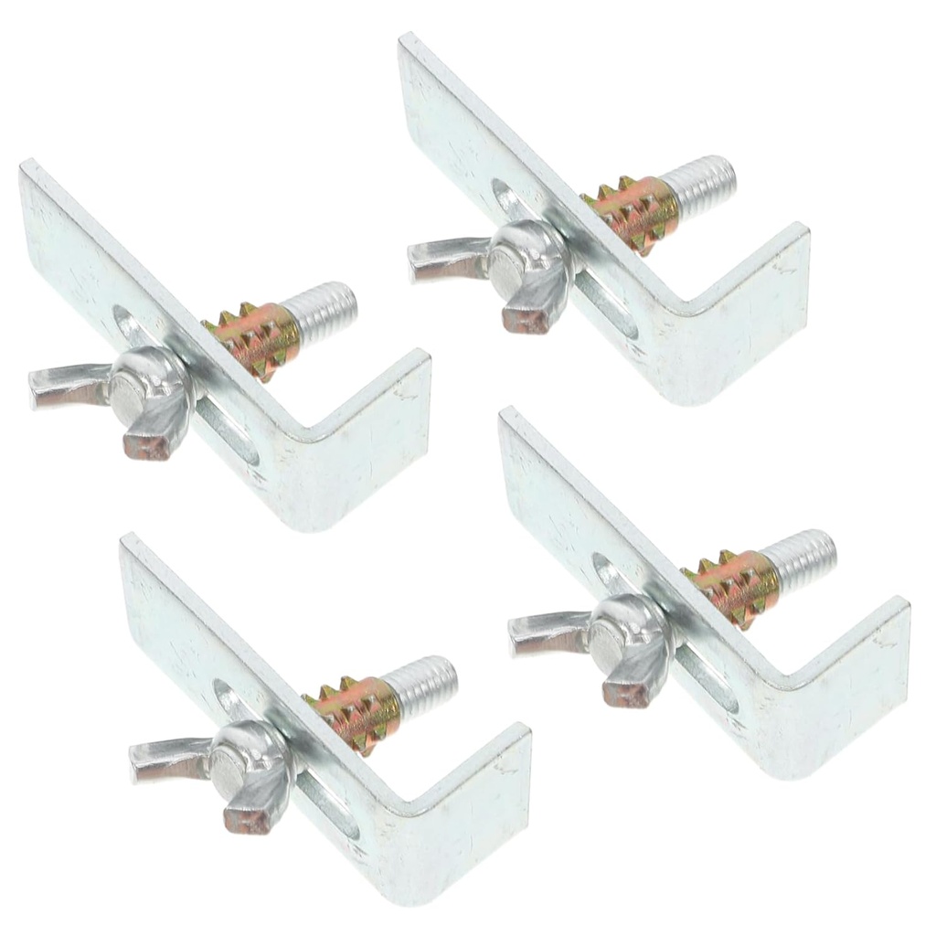 DOITOOL 4pcs Heavy-Duty Sink Installation Clips for Undermount Bathroom Basin Support Sturdy Mounting Brackets for Secure Sink Fixing