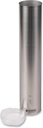 San Jamar Small Pull-Type Cup Dispenser Fits 3-4.5 Oz Cone Cups, 3-5 Oz Flat Cups with Flip Caps for Restaurants, Dining Halls, and Fast Food, Stainless Steel, 16 Inches, Silver