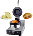 Ice Cream Burger Maker, Electric Waffle Maker, with 113.0mm Diameter Mold, Time and Temperature Adjustable, Double-Sided Constant Temperature, Max 300℃, for Home Kitchen