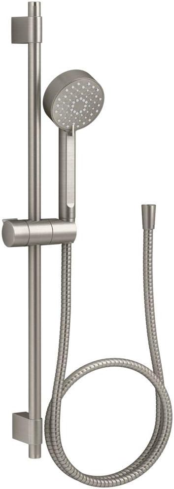 KOHLER 98361-G-BN Awaken G90 Multi-Function Handshower Kit, Handheld Shower Head with 24" Slidebar and 60" Hose, Vibrant Brushed Nickel