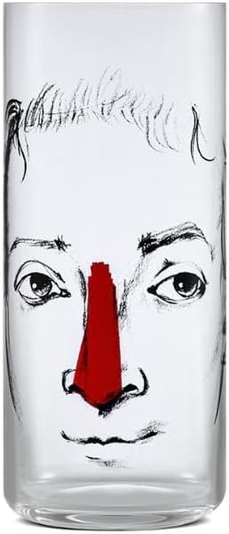 Nude Finesse Rock & Pop Set of 4, Crystal Highball Glasses 15 oz, | Lead-Free|, Cocktail Tumblers, Beer, Water, Juice, Iced Tea, Glassware for Home