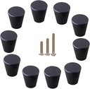 10 Pack Kitchen Cabinet Knobs Drawer Knobs Dresser Knobs Matte Black Knobs Drawer Pulls Door Knobs Dresser Drawer Handles Knobs for Dresser Drawers