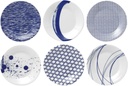 Royal Doulton Pacific Mixed Patterns Accent Plates Set of 6