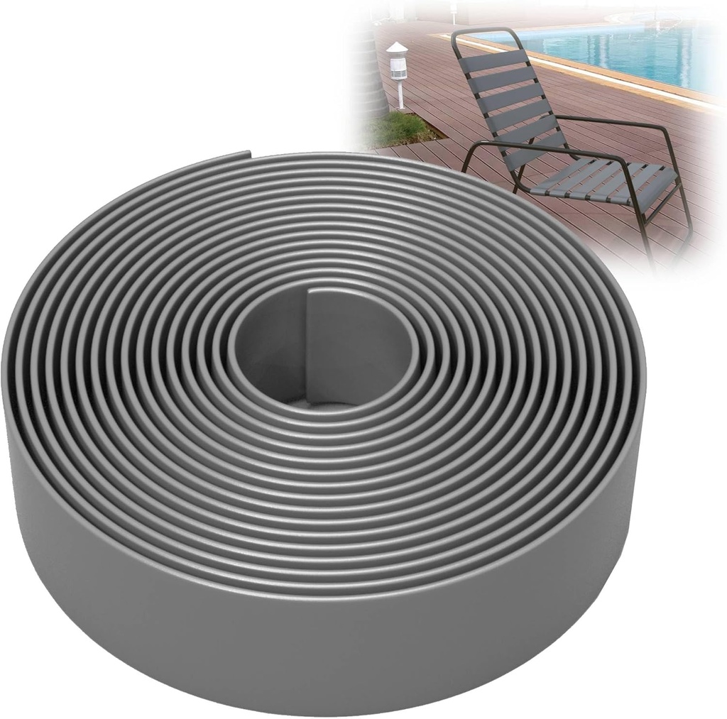 2 Inch Wide, 100ft Long Vinyl Strap - Replacement Straps for Patio Chairs - Vinyl Strapping for Patio Furniture Repair - Durable Seat Repair Kit for Lawn Chairs, Outdoor Furniture