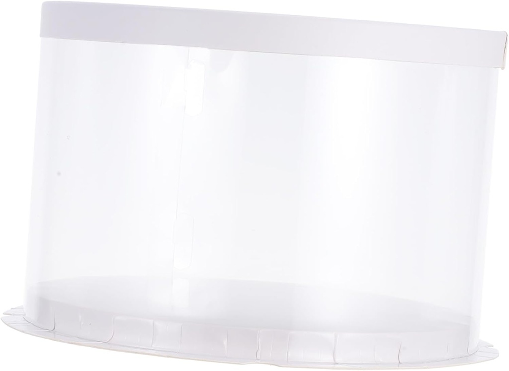 4Pcs Transparent Cake Packaging Box Clear Cake Carrier with Lid for Birthday Wedding and Party Cakes Freshness and Full Visibility for Versatile Use
