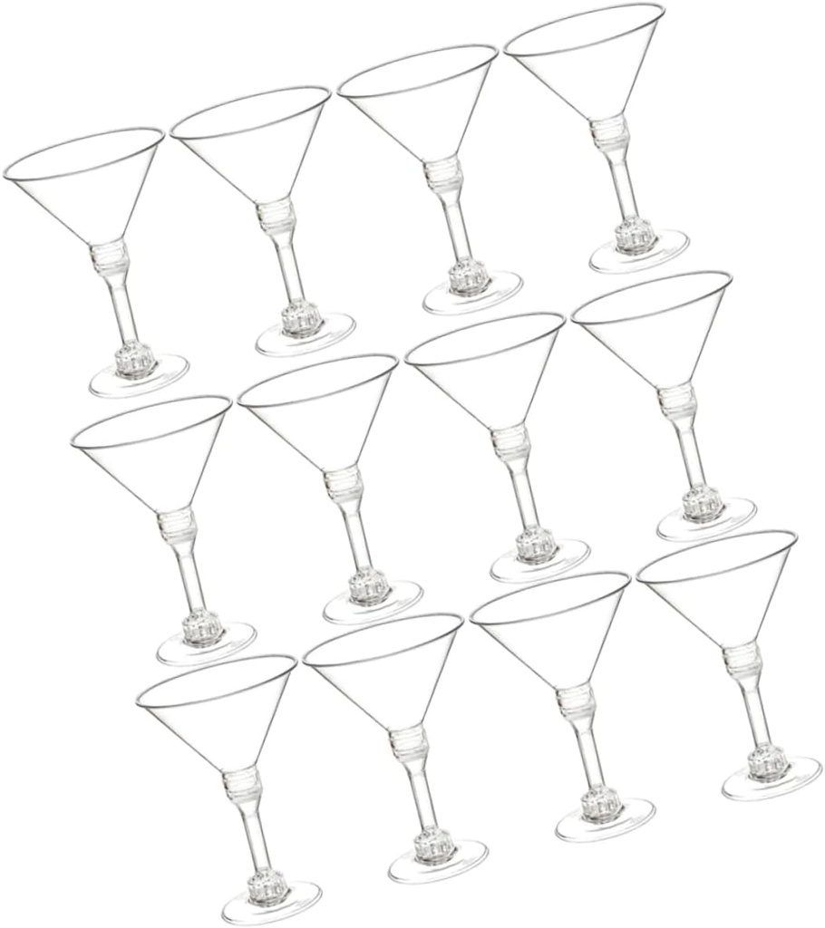 15pcs Festival Cocktail Glasses Cups for Drink Party Wine Goblets Wedding Party Goblets Decorative Wine