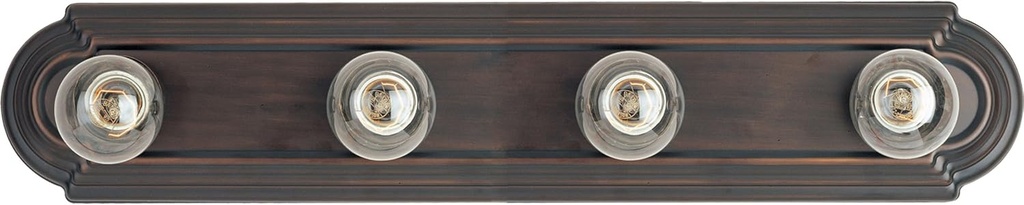 Maxim Essentials 712X 4 Light Vanity Light with Oil Rubbed Bronze Finish