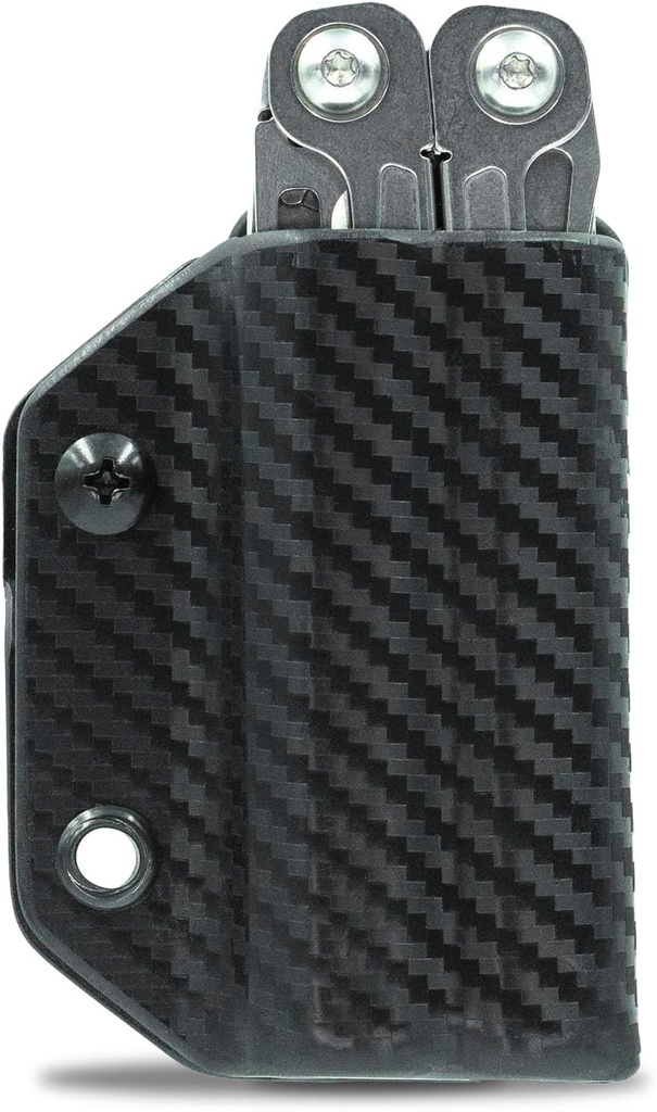 Clip & Carry Kydex Multitool Sheath for Leatherman Wingman/Sidekick/REBAR/REV - Made in USA (Multi-Tool not Included) EDC Multi Tool Sheath Holder Holster Cover