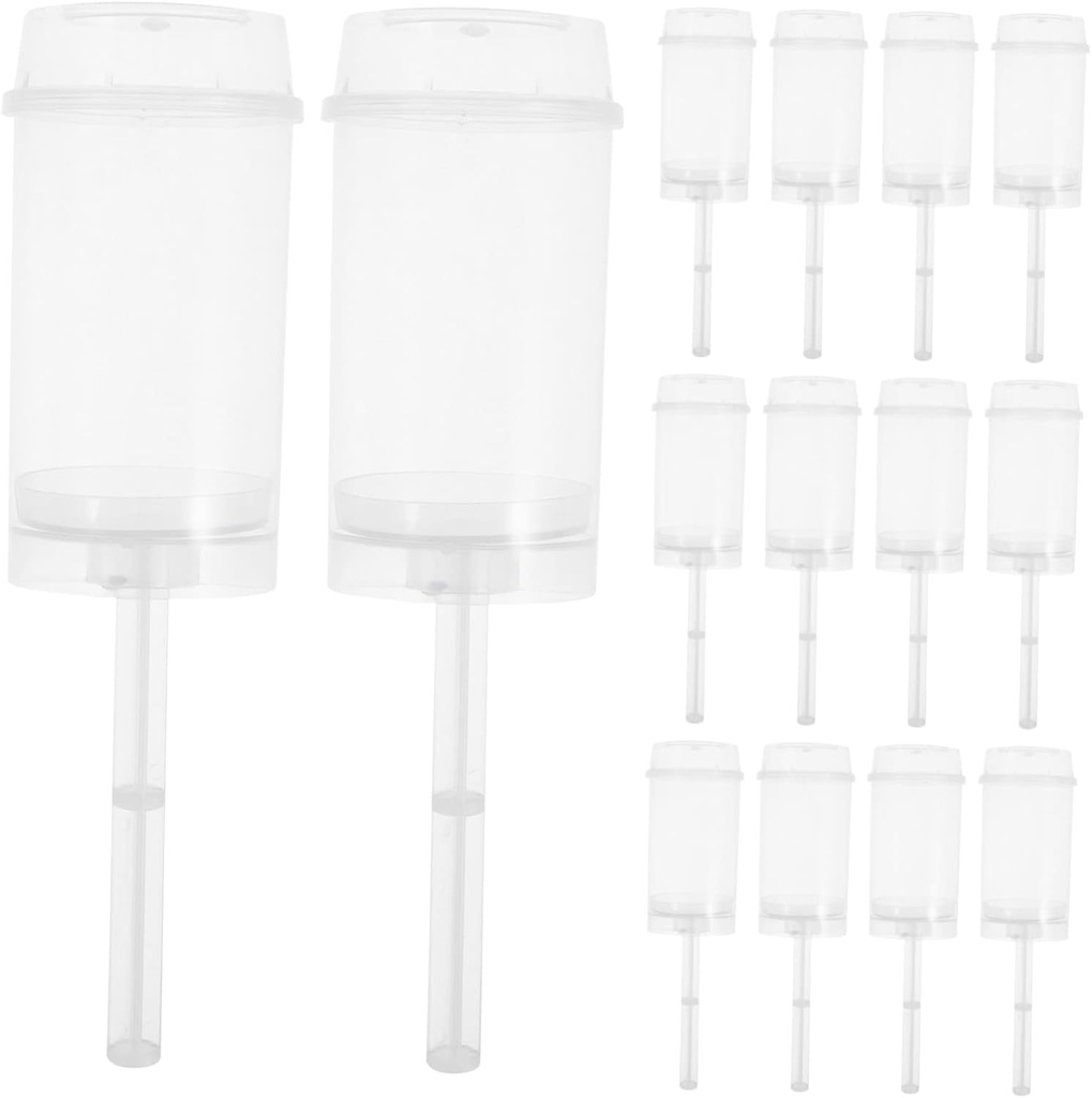 Zerodeko 30pcs Clear Push-up Cake Shooter Containers with Lids Round Cake Holder for Desserts Food-safe Plastic Treat Dispensers for Bakeries and Parties
