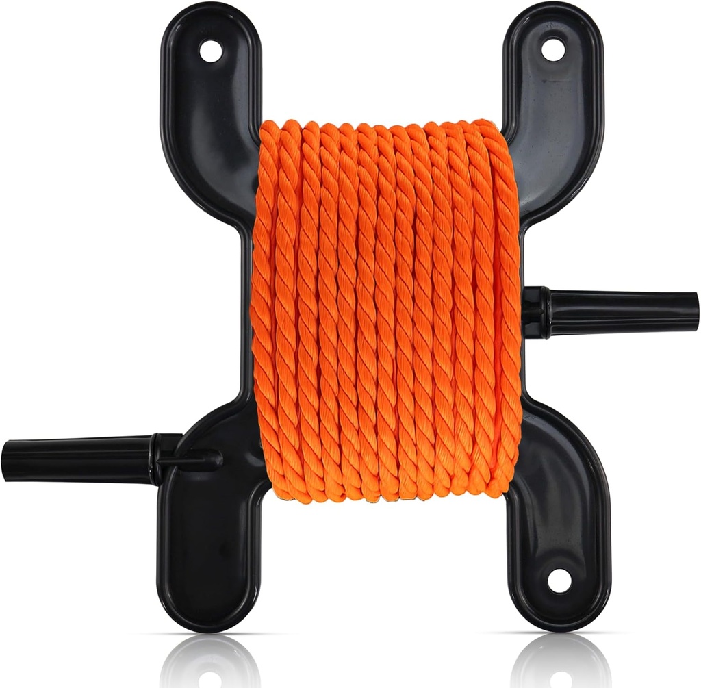 Trotline Winder, Black, Catfish Line Reel & Cord Organizer