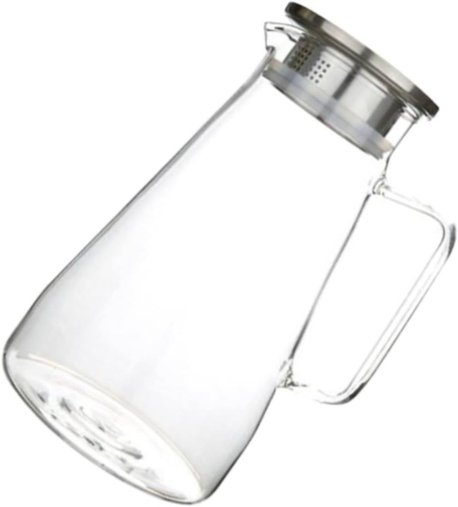 Large Capacity Glass Juice Pitcher Transparent Kettle for Home Use for Parties Bbqs and Family Gatherings Suitable for Juice Water and Iced Tea