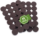 Felt Furniture Pads for Hardwood Floors 48 PCS, Furniture Pads, Floor Protectors for Hardwood Floors, Felt Pads for Furniture, Round, Dark Brown