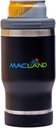 Macland Beer Can Cooler Insulated Slim Coozie, 12 oz Universal Can Cooler with Bottle Opener, Slim Coozie Beer Holder Gifts for Men and Women (Black)