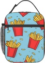 Fun French Fries Lunch Box for Women Men, Insulated Lunch Box, Reusable Lunch Bag for Office, Work, Picnic, Travel